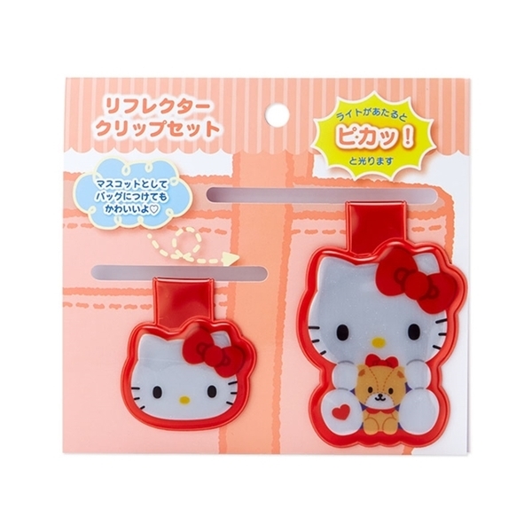 【震撼精品百貨】凱蒂貓 Hello Kitty~日本SANRIO三麗鷗 KITTY反光造型磁鐵2入組(角色款)*76395