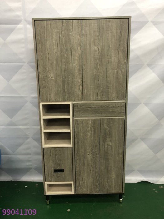 【吉旺二手家具生活館】全新/庫存 灰橡色高鞋櫃   高鞋櫃  多功能高鞋櫃 深色鞋櫃 各式新舊/二手家具 生活家電買賣