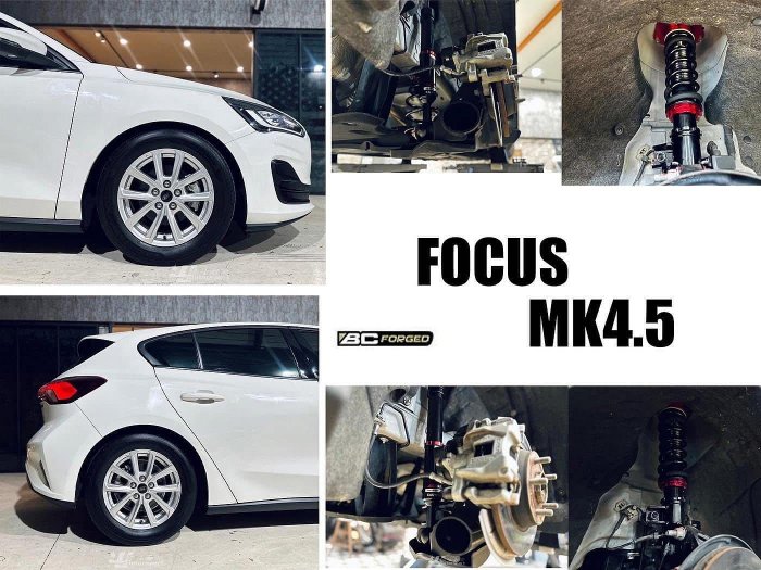 小傑-全新 Focus MK4 MK4.5  BC V1 TYPE 30段阻尼 高低軟硬可調 BC 避震器