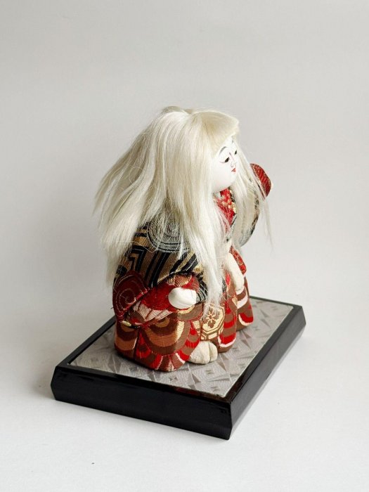 中古品☆鏡獅子☆歌舞伎☆人形☆置物☆高さ50cm☆縁起物