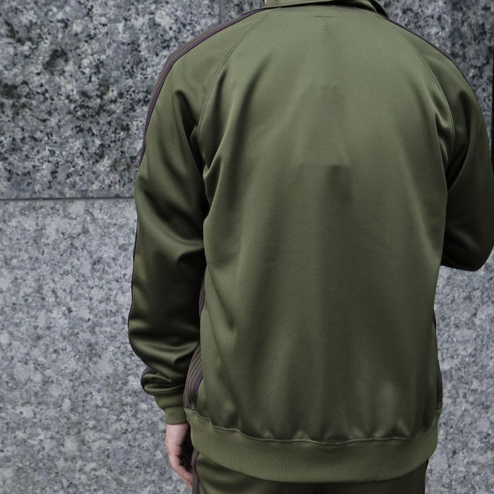 Needles 24SS Narrow Track Jacket - OT226 綠日系運動蝴蝶外套雙拉鍊