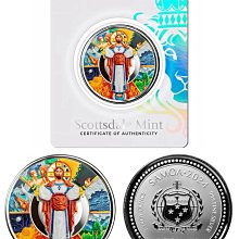 薩摩亞耶穌造物主彩色銀幣1盎司全球限量2000個純銀999 2024 Scottsdale