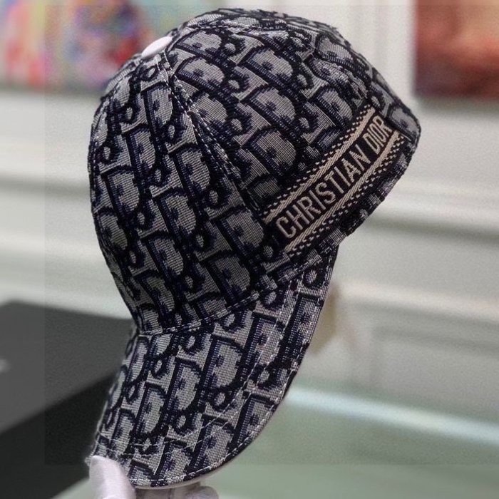 ★美品　Dior 網帽子 現貨DIOR 迪奧帽子女明星網紅同款帽男女通用帆布帽時尚百搭