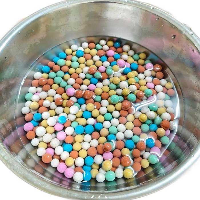 【珍愛頌】N821 彩色陶粒 陶碳球 土陶粒 500g 水耕栽培 多肉栽培 魚缸底砂 水族鋪缸 多肉 盆栽鋪面 園藝造景