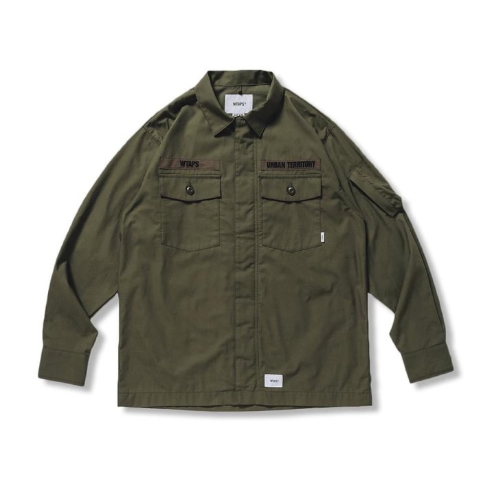 yahho(*´ω`*) WTAPS 21SS FLYERS LS Pre-owned] WTAPS 21SS FLYERS LS COTTON WEATHER 211BRDT-SHM03