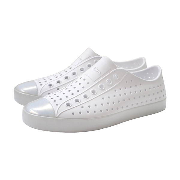 【現貨/預購】native JEFFERSON WANDERFOAM WRP 洞洞鞋 白/銀 男女款 F0000337-9461 no537