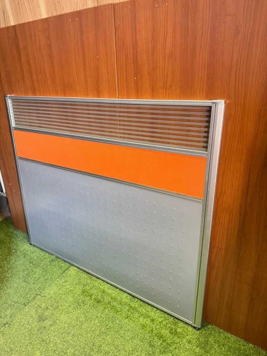 單片橘色140公分屏風辦公屏風零碼屏風業務桌書桌辦公室OA屏風隔間辦公