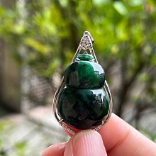 清貨價【臻品翡翠】天然緬甸玉老坑花青大葫蘆玉墜| Yahoo拍賣