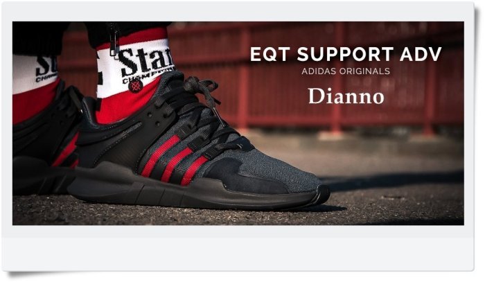 帝安諾- Adidas EQT Support ADV White Red 紅黑古馳配色黑紅BB6777