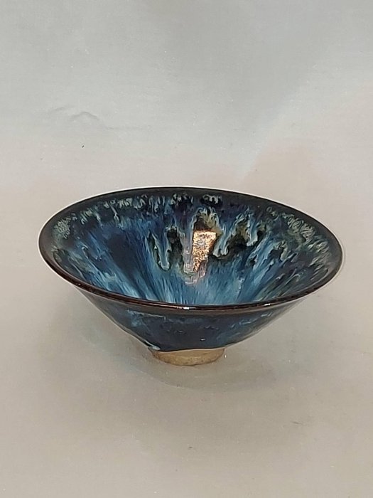 宋時代古陶磁器鈞窯藍紫釉茶盞杯盞建盞茶道具