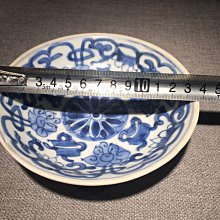 明代青花纏枝花卉紋盤直徑13.5公分現代嚴選古瓷推薦花卉紋樣精緻完美品