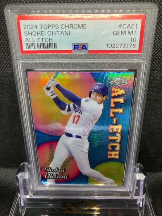 MLB 2024 Topps Chrome Shohei Ohtani All Etch PSA 10大谷翔平滿分