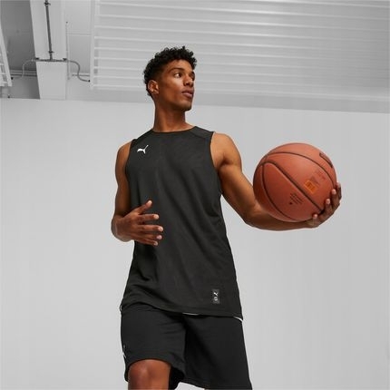 PUMA 背心 籃球系列 TEAM 黑白 雙面穿 運動背心 男 67664001