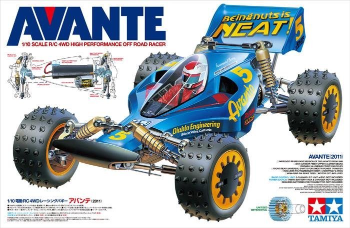 DR.RC】田宮TAMIYA 58489 AVANTE 2011 前衛者1/10 復刻四驅電動