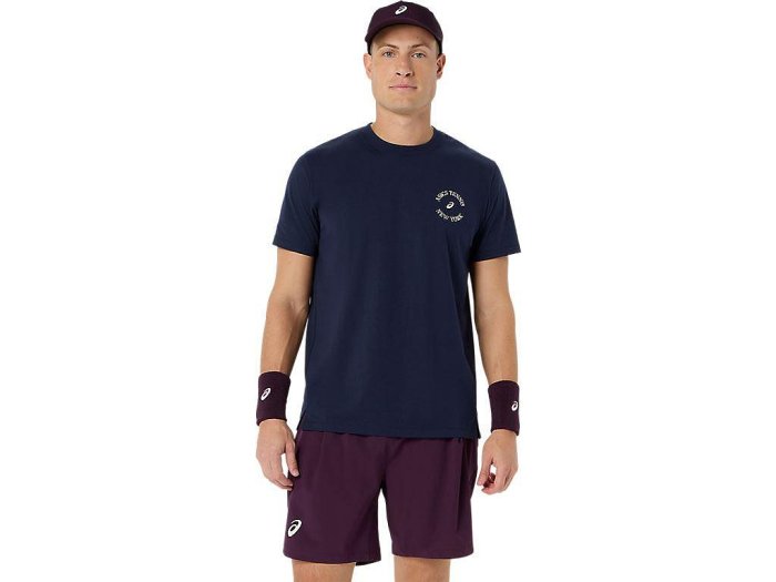 【曼森體育】ASICS 亞瑟士 短袖上衣 男款 海外版 網球上衣 兩色 2041A351