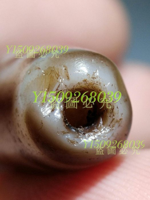 蓮師法器天珠，（兩側孔口處大取藥坑明顯可見）老一代瑪瑙天珠配飾【聚
