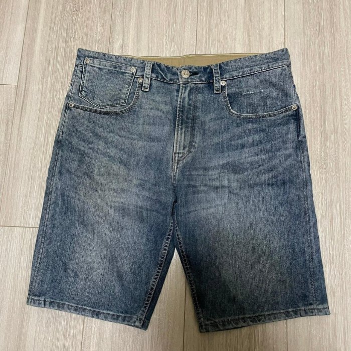 levi's levis 508 77966-0003 W34 淺藍刷色合身牛仔短褲 工作短褲 514 522 505