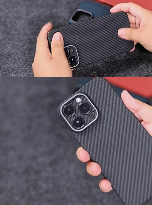 KINGCASE iPhone 14 Plus 6.7 凱夫拉 碳纖維超薄硬殼金屬鏡頭框保護殼手機套皮套