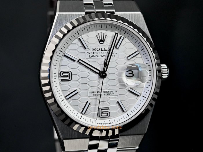 1圓銀貨 現貨] ROLEX 勞力士127334 Land-Dweller 全新26/01現貨陸行者蜂巢圖案
