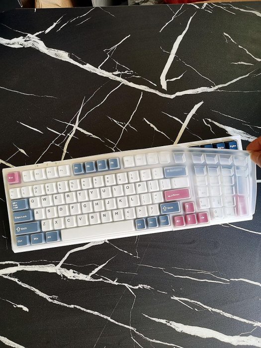 鍵盤膜 保護膜  筆電配件適用于VGN S99游戲動力機械鍵盤保護膜臺式機電腦按鍵防塵套凹凸墊罩硅膠透明鍵位全覆蓋配件