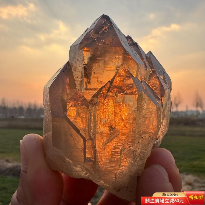 天然水晶 印章置物 年代品高品質 天然石 原石 置物大逸品 骨董 古美術