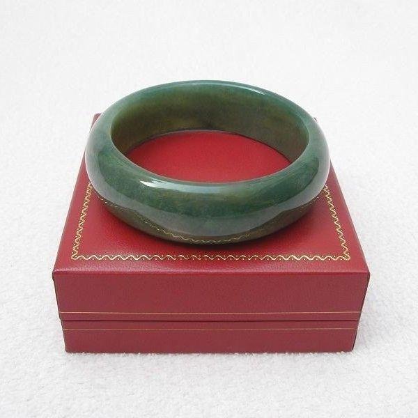 【歡喜心珠寶】【天然海草玉手鐲】玉鐲圍18.8圍手環「附保証書」海草玉為加強親和力與魅力之最佳寶石「專櫃精品」超低價售出