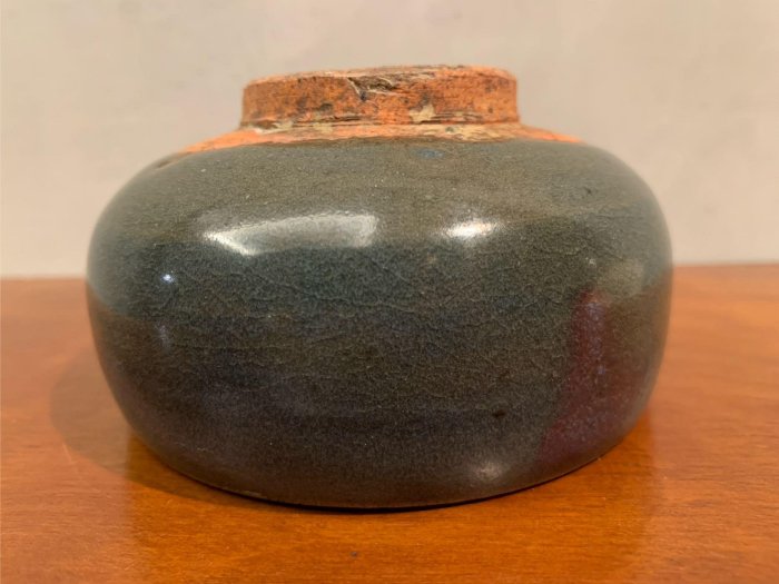 朔古玩賞＝《珍稀古瓷》元鈞窯天青紫斑缽型茶盞鈞釉天目茶碗| Yahoo拍賣