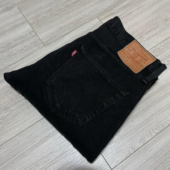 Levi's levis 501ST 28894-0161 W33 L32 大E黑色原色上寬下窄牛仔褲501