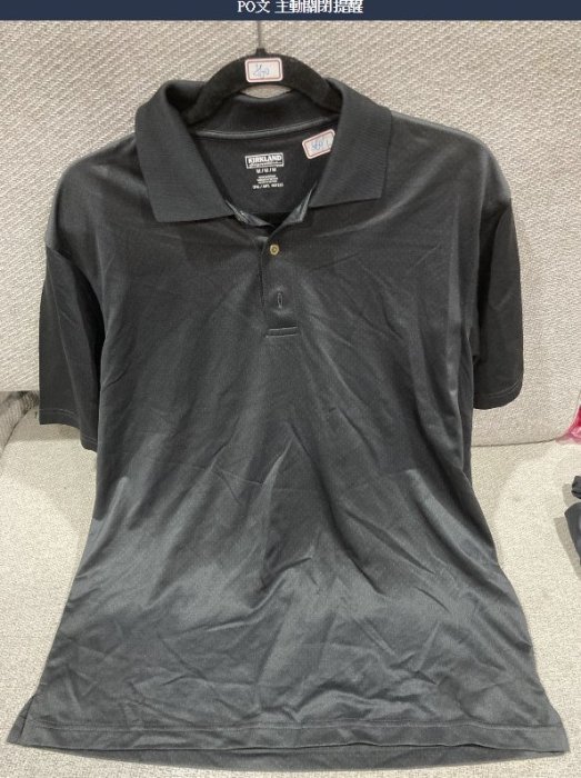 KIRKLAND 科克蘭男短袖快乾POLO衫 487323 肩寬50袖長28衣長70衣寬56追H