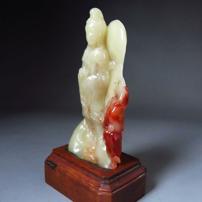 壽山石芙蓉石【黛玉珍藏】拍賣等級『精品天然壽山芙蓉石老性俏色凍石