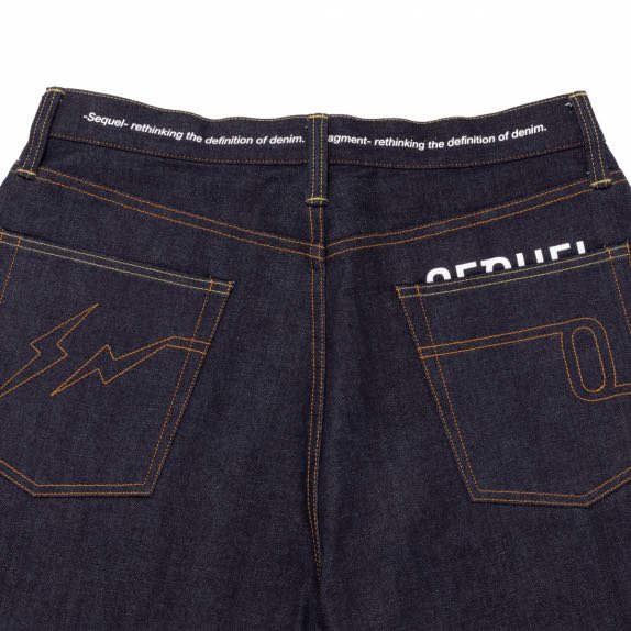 パンツ SEQUEL DENIMPANTS SQ-23AW-PT-02 fragment NEW ITEM SEQUEL SQ-24AW-PT-09 x FRAGMENT DAMAGE DENIM PANTS