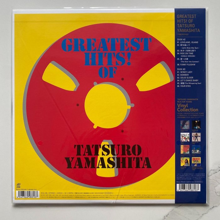 推薦珍藏級山下達郎《Greatest Hits》City Pop原聲黑膠，12寸單片設計