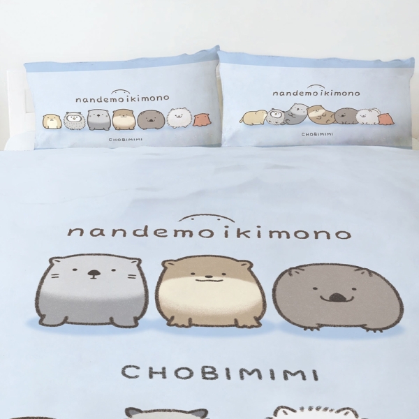 領券再折│戀家小舖 軟綿綿藍 雙人涼被 朗萌綺盟 nandemo ikimono 卡通 台灣製