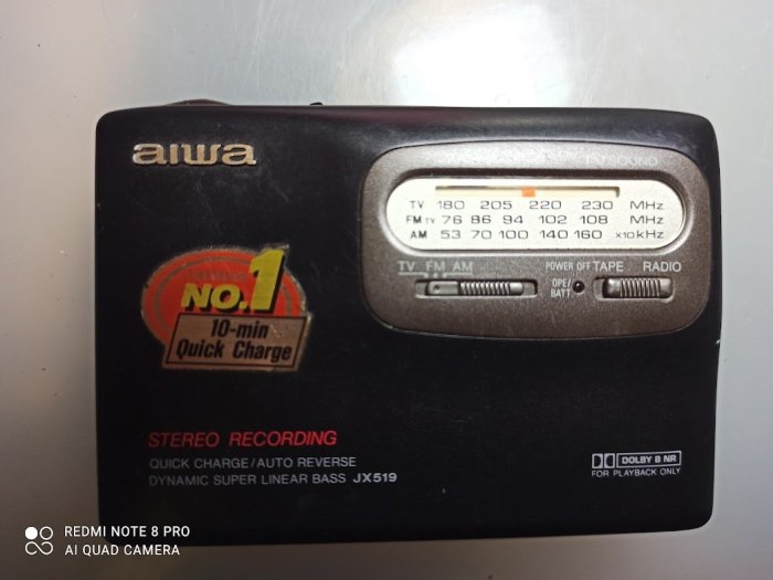 古早 愛華 aiwa JX-519 卡帶 錄放 收音機 隨身聽
