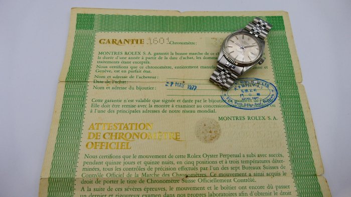 【美好時光】罕見有保單1975年份ROLEX勞力士經典款1601自動上鏈1570機芯
