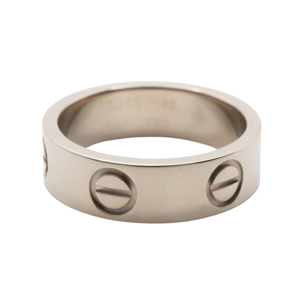 Cartier 卡地亞 Love 戒指 #48 18K白金 【二手名牌BRAND OFF】