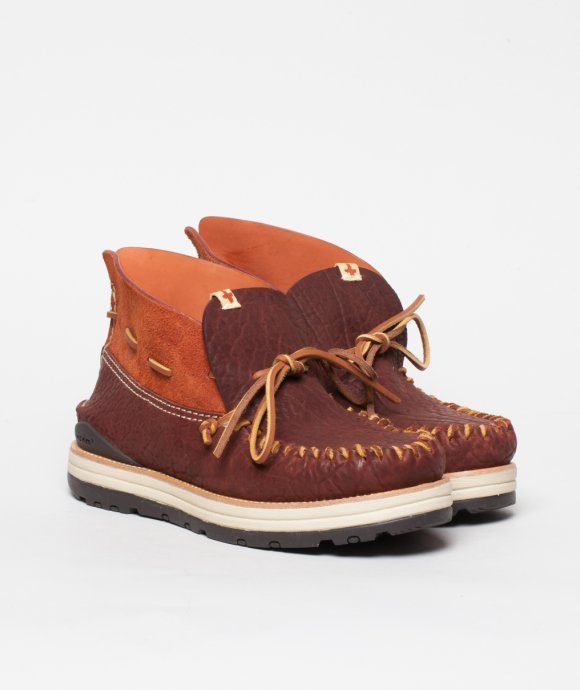 VISVIM YUCCA MOC BOOT MID M8 酒紅棕日本製牛皮橡木鞋墊皮繩鞋帶頂級