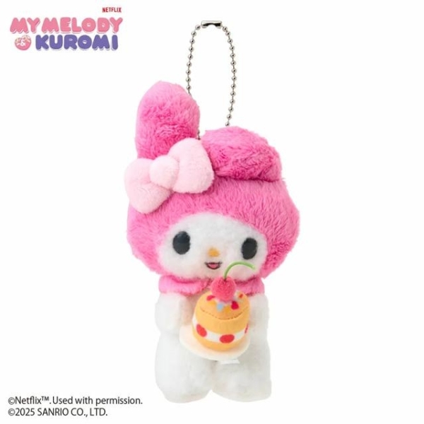 小禮堂 Sanrio 三麗鷗 美樂蒂 絨毛玩偶吊飾 蛋糕 (Netflix原創動畫 My Melody & Kuromi)