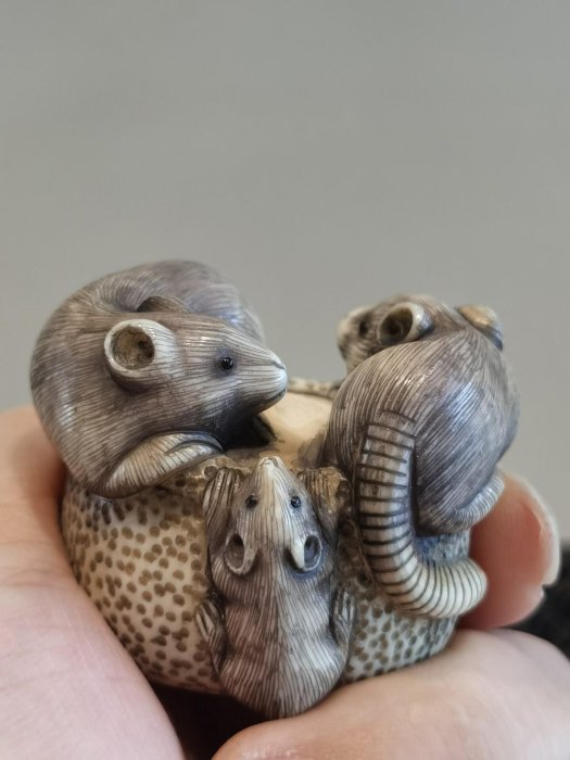 象の形 象 根付 彫刻極上根付天然素材アンティーク骨董飾り物古美術置物