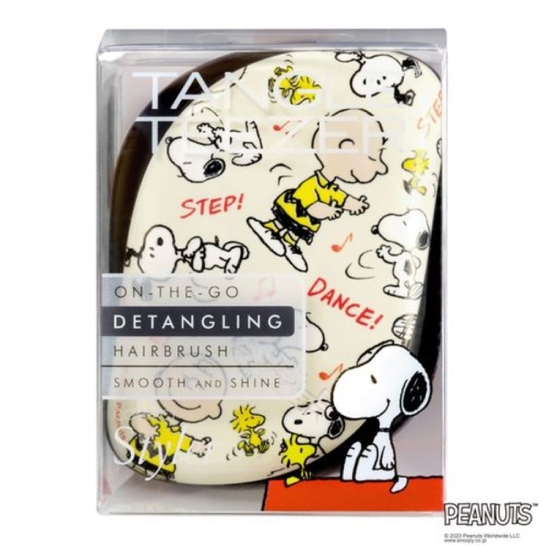 英國 Tangle Teezer 攜帶梳-史努比黑(有蓋) 攜帶型魔髮梳 順髮梳 打結 毛躁 旅行【南風百貨】