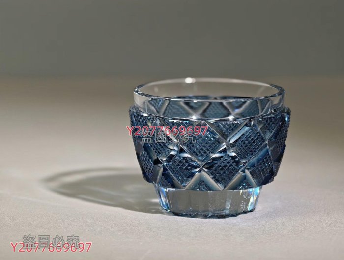 薩摩切子冷酒杯松浦正行復刻稀少藏魚子紋全品保存在銘高4cm徑5cm 相關
