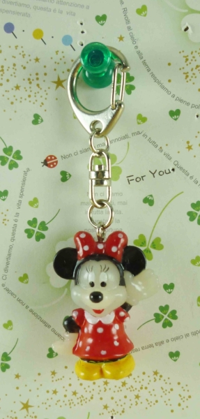 【震撼精品百貨】Micky Mouse 米奇/米妮 ~鑰匙圈-米妮站