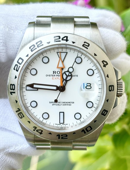 勞力士 ROLEX 型號216570 Explorer II 白面探險家二 錶徑42mm 動力3187 2020/JUL