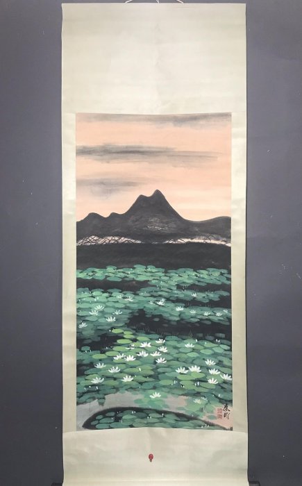 編號ak45 畫家：林風眠四尺中堂畫山水畫手繪畫畫工精細。 材質：宣紙2