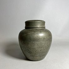 古玩輕鬆拍】老日本時代煎茶道具名工匠乾茂號造落款古錫茶罐/茶心壺