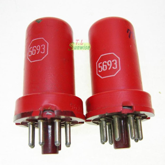 NOS RCA 5693 x 2本 + RCA 6SJ7 x 2本 計4本 元