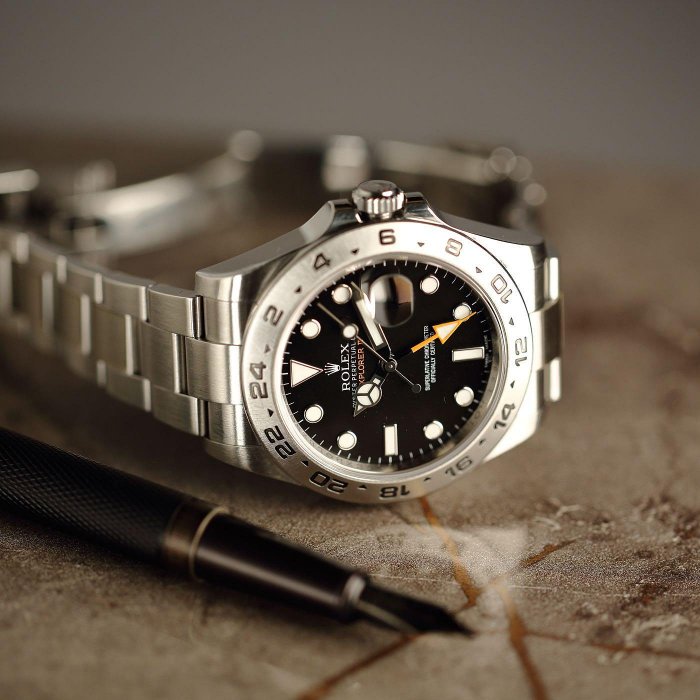 【HWC】Rolex Explorer ll 216570 勞力士 探險家二型 GMT 兩地時區 3187機芯 9.5成新 42mm 盒單全 2016台灣卡