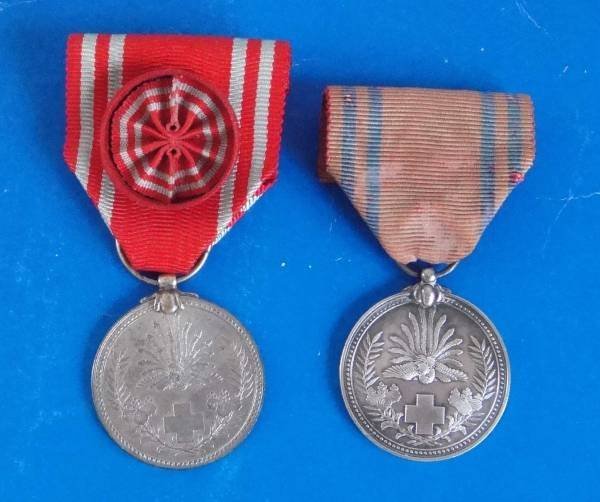 明治21年日本赤十字社-銀章2枚| Yahoo拍賣