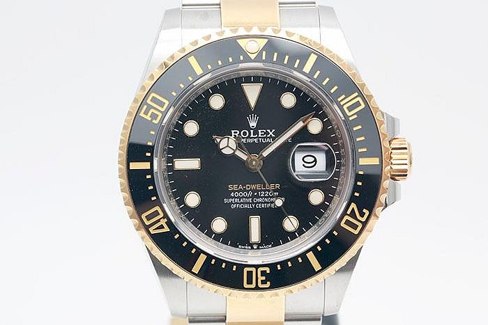 【鑫鎂鐘錶】Rolex 勞力士 Sea-Dweller 126603 海使1200米潛水錶18k金半金款 3235機芯 2020.08盒單齊全 43mm