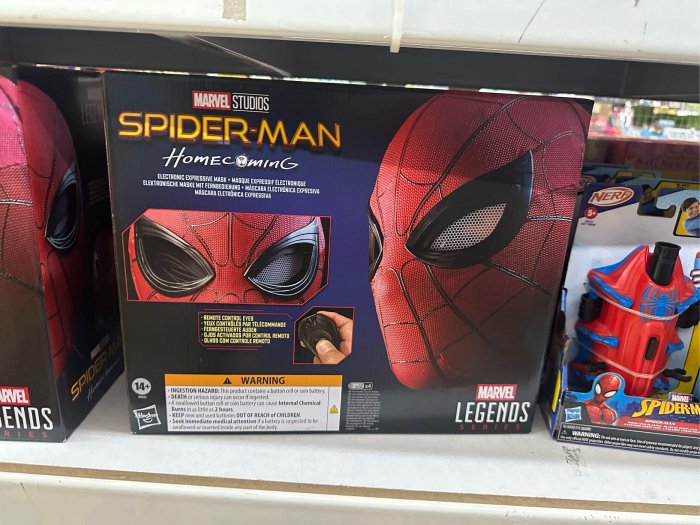 全新現貨 Marvel legends 孩之寶 傳奇收藏 豪華變眼蜘蛛人面具 面罩 可眨眼睛 1:1 cosplay道具